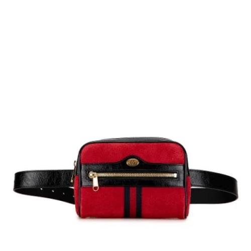 Pre-owned Suede crossbody-bags Gucci Vintage , Red , Dames