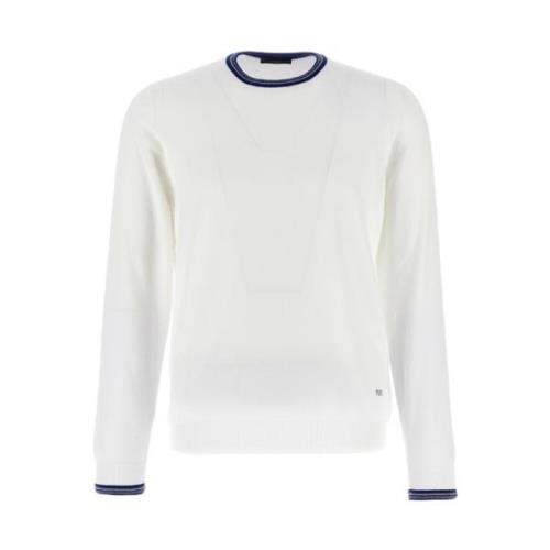 Witte Crewneck Sweater Fay , White , Heren