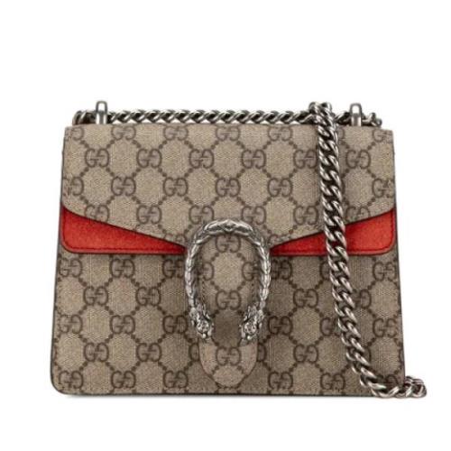 Pre-owned Fabric crossbody-bags Gucci Vintage , Beige , Dames