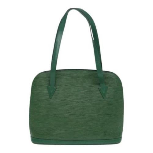 Pre-owned Leather louis-vuitton-bags Louis Vuitton Vintage , Green , D...