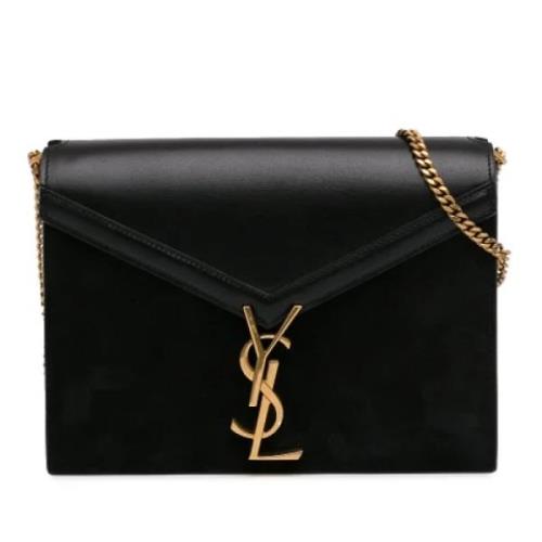 Pre-owned Suede crossbody-bags Yves Saint Laurent Vintage , Black , Da...