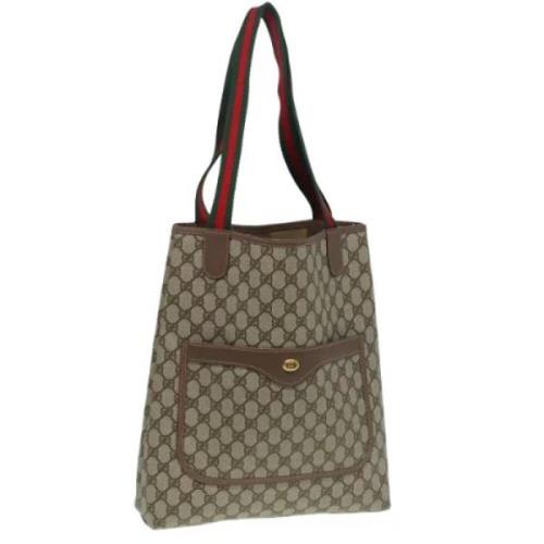 Pre-owned Leather gucci-bags Gucci Vintage , Beige , Dames