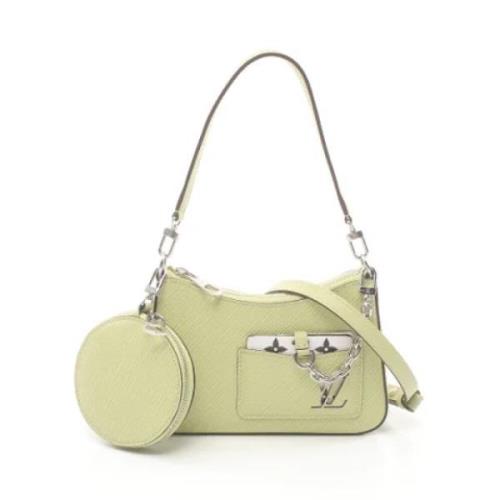 Pre-owned Leather louis-vuitton-bags Louis Vuitton Vintage , Green , D...