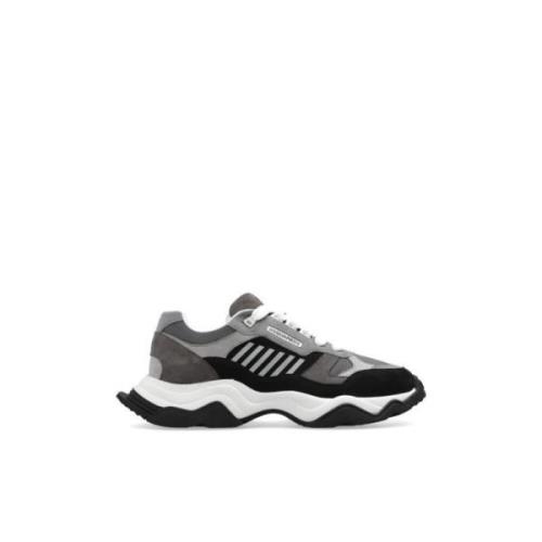 Wave Lage Sneakers Vetersluiting Dsquared2 , Gray , Heren