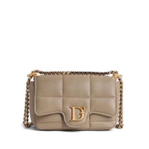 Statement Crossbody Tas Dsquared2 , Beige , Dames