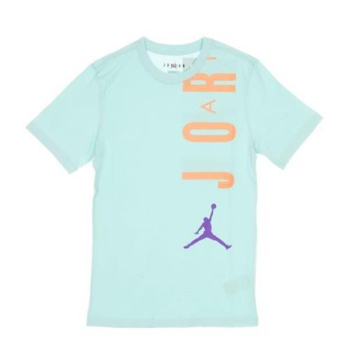 Air Stretch Crew T-Shirt Light Dew Jordan , Blue , Heren