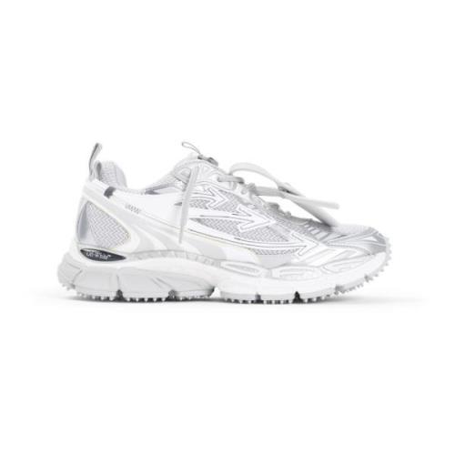 Grijze Sneakers Aw24 Stijl Off White , Gray , Heren