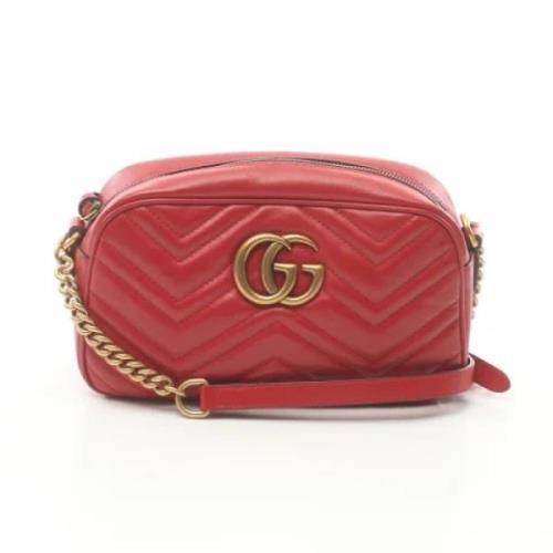 Pre-owned Leather gucci-bags Gucci Vintage , Red , Dames