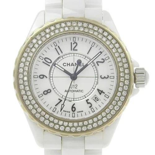 Pre-owned Stainless Steel watches Chanel Vintage , White , Heren