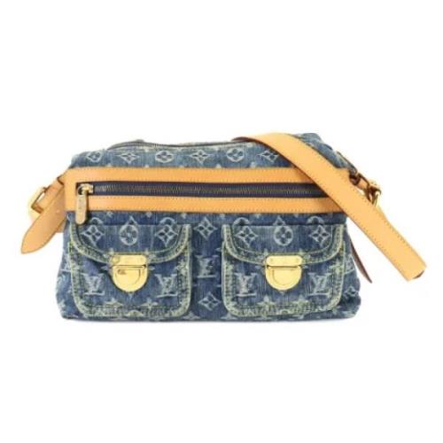 Pre-owned Denim louis-vuitton-bags Louis Vuitton Vintage , Blue , Dame...