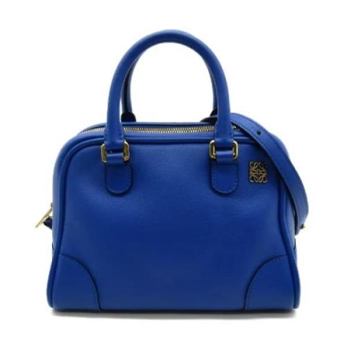 Pre-owned Leather handbags Loewe Pre-owned , Blue , Dames