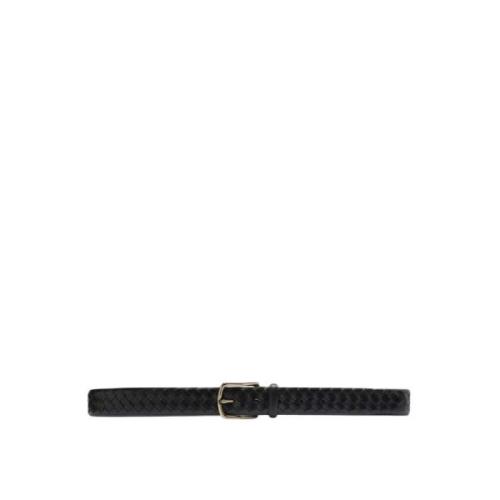 Stijlvolle leren riem voor mannen Officine Creative , Black , Heren