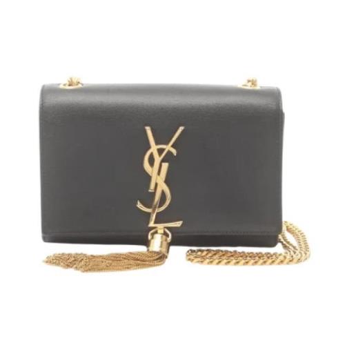 Pre-owned Leather shoulder-bags Yves Saint Laurent Vintage , Black , D...