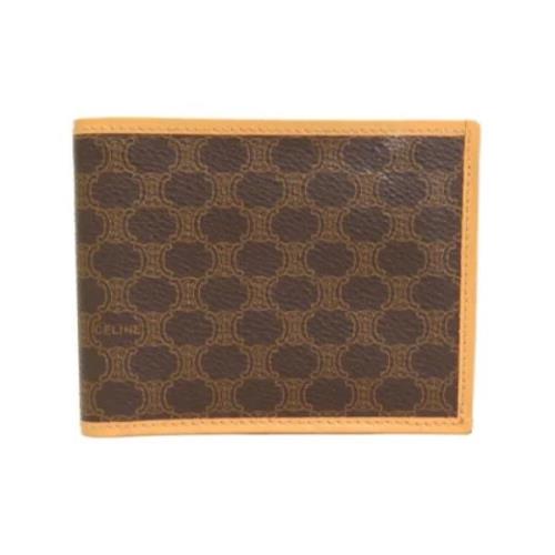 Pre-owned Fabric wallets Celine Vintage , Brown , Heren