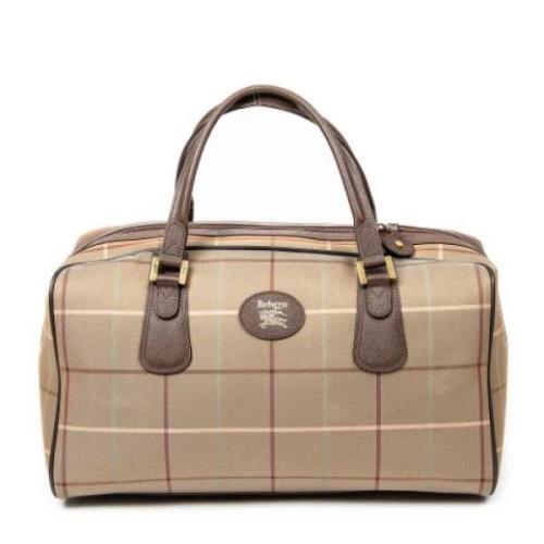 Pre-owned Canvas travel-bags Burberry Vintage , Beige , Dames