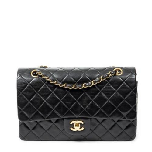 Pre-owned Leather shoulder-bags Chanel Vintage , Black , Dames