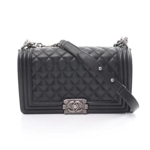 Pre-owned Canvas chanel-bags Chanel Vintage , Black , Dames