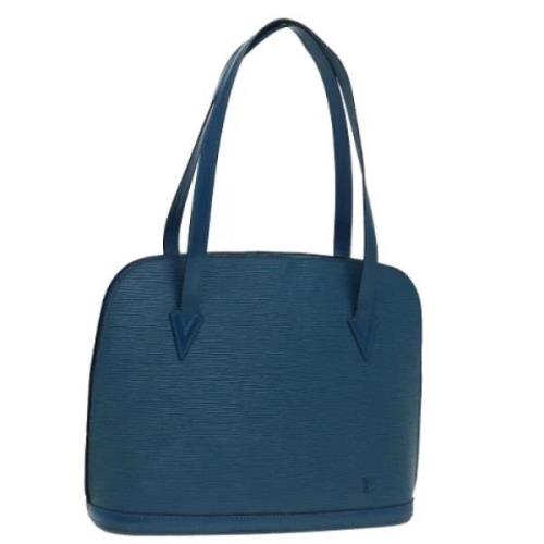 Pre-owned Leather louis-vuitton-bags Louis Vuitton Vintage , Blue , Da...