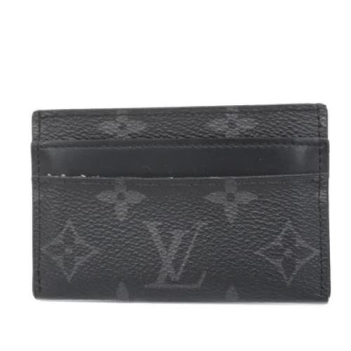 Pre-owned Canvas wallets Louis Vuitton Vintage , Black , Dames