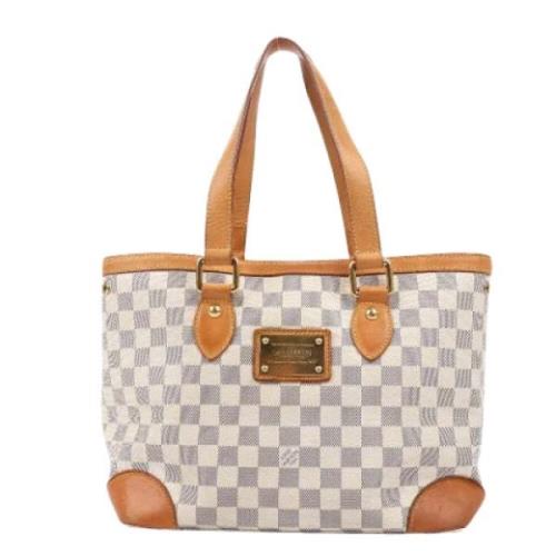 Pre-owned Leather handbags Louis Vuitton Vintage , Beige , Dames