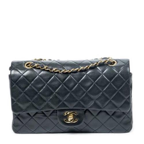 Pre-owned Leather shoulder-bags Chanel Vintage , Black , Dames