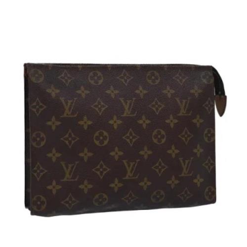 Pre-owned Canvas pouches Louis Vuitton Vintage , Brown , Dames