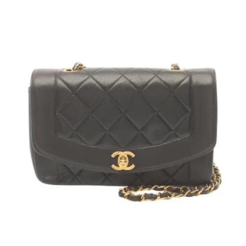 Pre-owned Leather chanel-bags Chanel Vintage , Black , Dames