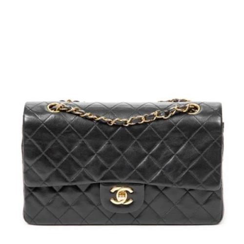 Pre-owned Leather shoulder-bags Chanel Vintage , Black , Dames