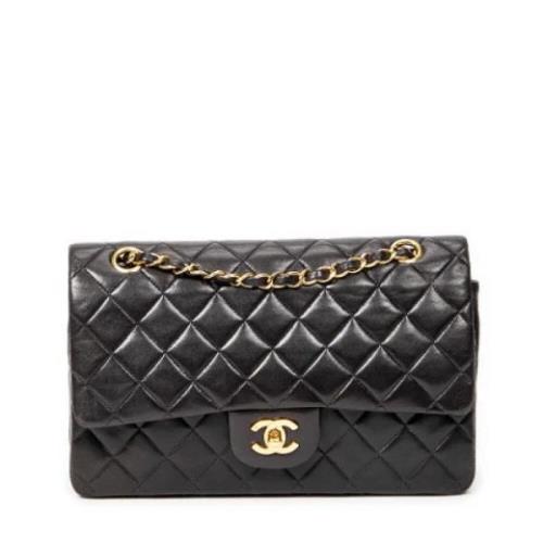 Pre-owned Leather shoulder-bags Chanel Vintage , Black , Dames