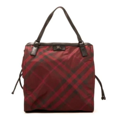 Pre-owned Canvas handbags Burberry Vintage , Red , Dames