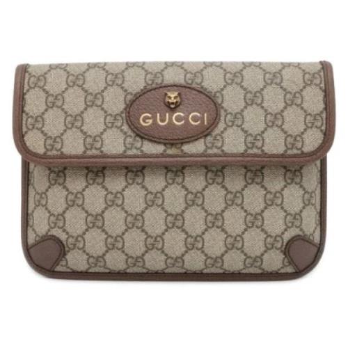 Pre-owned Leather gucci-bags Gucci Vintage , Beige , Dames