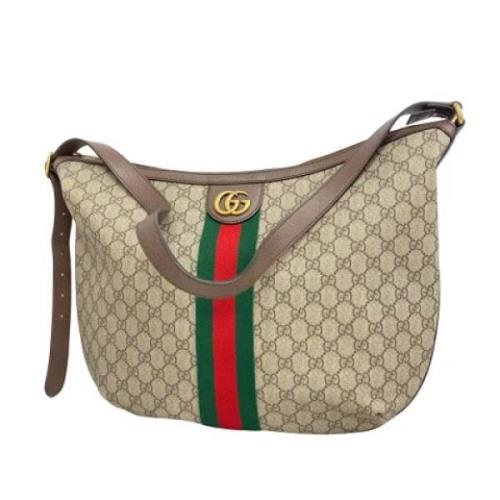 Pre-owned Leather gucci-bags Gucci Vintage , Brown , Dames