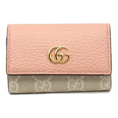 Pre-owned Leather key-holders Gucci Vintage , Pink , Dames