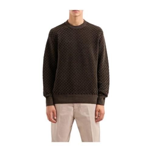 Bruine Sweater Pullover Mannen Polyester Armani Exchange , Brown , Her...