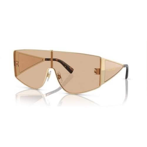 Moderne Pale Gold Zonnebril Dolce & Gabbana , Brown , Heren