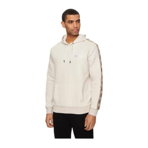 Logo Detail Hoodie - Beige Guess , Beige , Heren