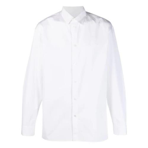 Witte Katoenen Knoopshirt Jil Sander , White , Heren