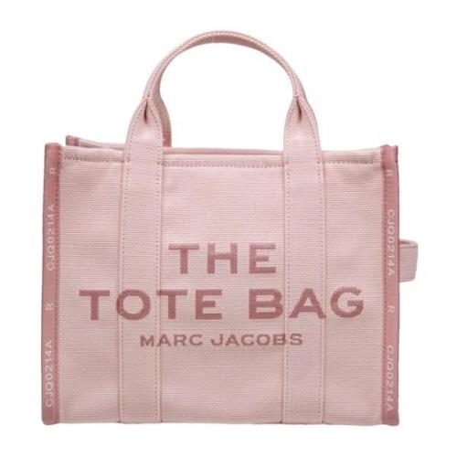 Roze Jacquard Handtas met Ritssluiting Marc Jacobs , Pink , Dames