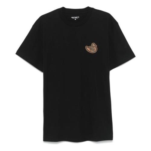 Bruine Eenden Grafisch T-shirt Carhartt Wip , Black , Heren