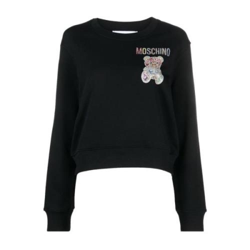 Stijlvolle Sweater voor Mannen en Vrouwen Moschino , Black , Dames