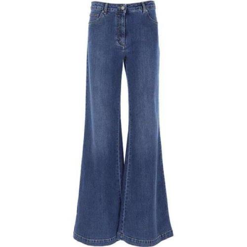 Klassieke Denim Jeans voor dagelijks gebruik Moschino , Blue , Dames