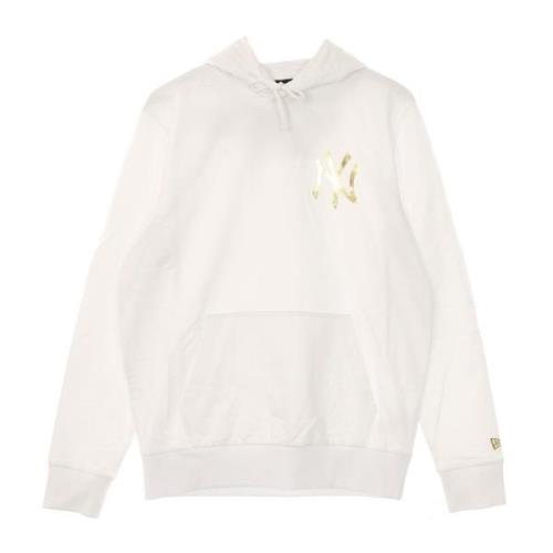 MLB Metallic Hoodie Wit New Era , White , Heren