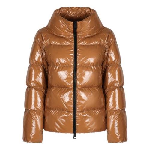 Glanzende donsjack Herno , Brown , Dames