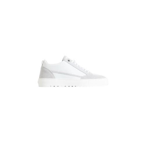 Leren Sneaker met Uniek Ontwerp Mason Garments , White , Heren