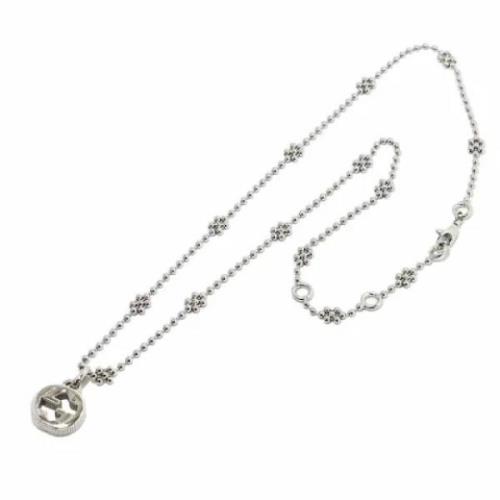 Pre-owned Silver necklaces Gucci Vintage , Gray , Dames