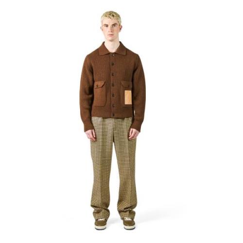 Bruine militaire cardigan voor heren Philippe Model , Brown , Heren