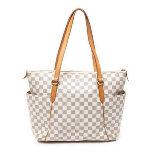 Pre-owned Coated canvas louis-vuitton-bags Louis Vuitton Vintage , Whi...