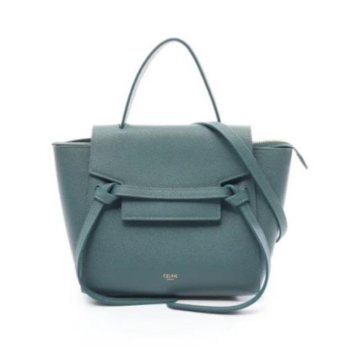 Pre-owned Leather celine-bags Celine Vintage , Blue , Dames