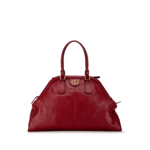 Pre-owned Leather totes Gucci Vintage , Red , Dames