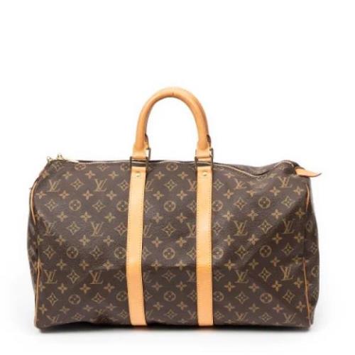 Pre-owned Coated canvas travel-bags Louis Vuitton Vintage , Brown , Da...